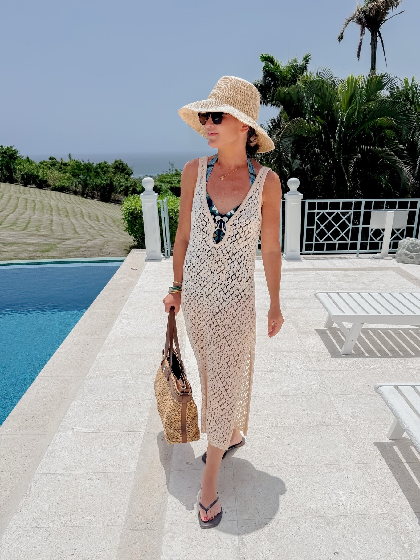 Beach look - coverup is from target and swimsuit is from Boden / beach vacation looks - swim over 40 -

#LTKOver40 #LTKSwim #LTKootd