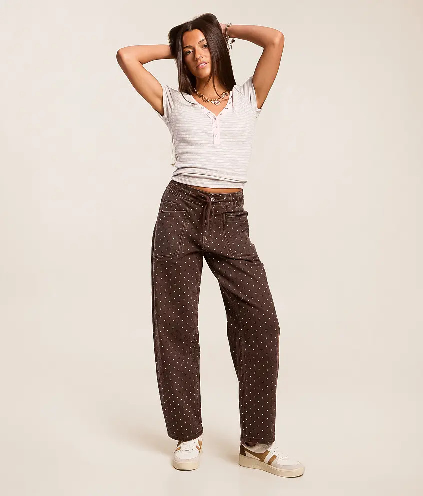 Olivia Polka Dot Barrel Stretch Jean | Buckle