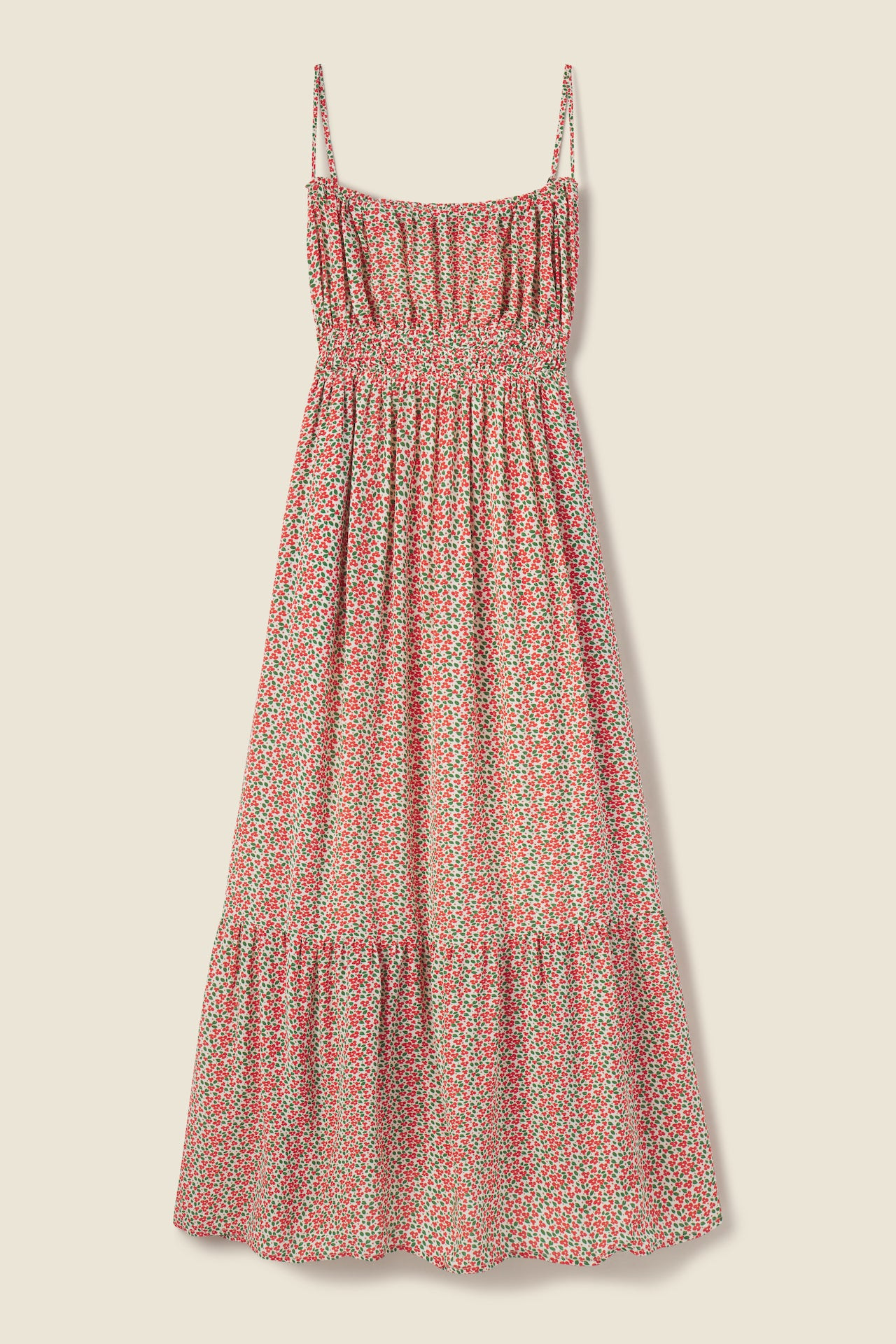 Mirabella Dress Carmine Ditsy | TROVATA