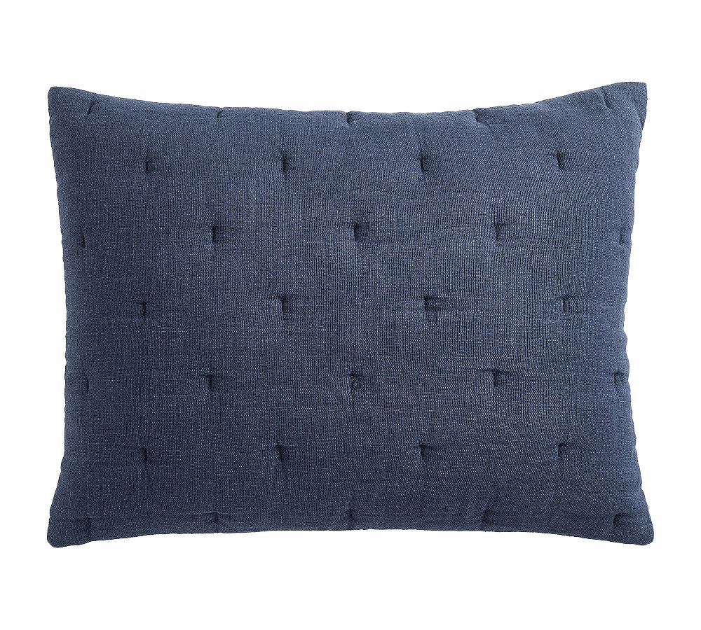 Everyday Linen Comfort Quilted Shams | Pottery Barn (US)