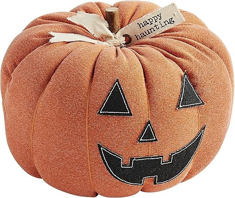 Amazon.com: Mud Pie, Orange Halloween Jack-O-Lantern Sitter, Pumpkin, 9" x 8" Dia : Home & Kitche... | Amazon (US)