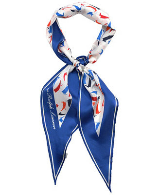 Lauren Ralph Lauren Small Sails Diamond Scarf - Macy's | Macy's