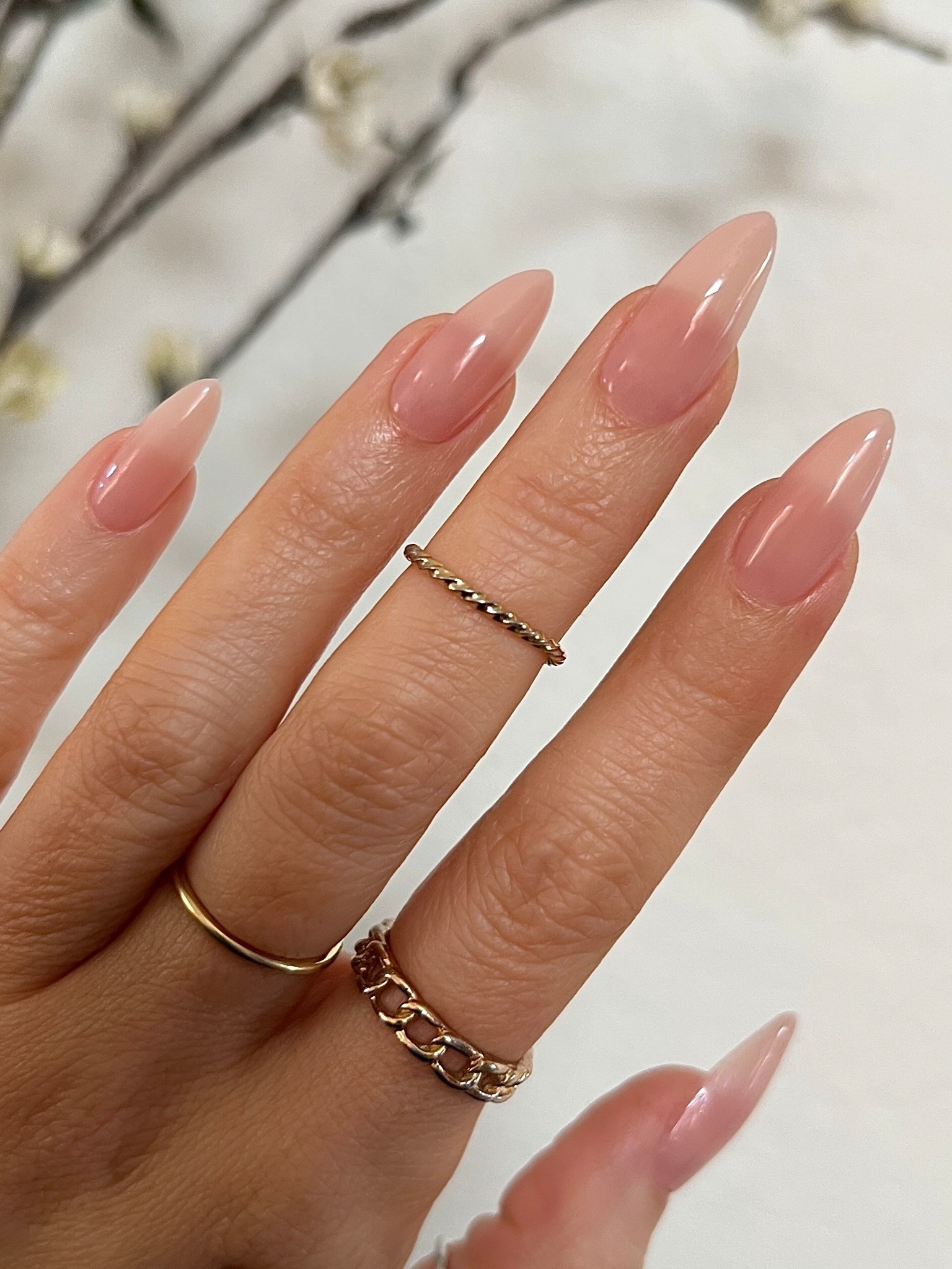 Almond shaped nails color is linked in creme de la femme

#LTKWatchNow #LTKStyleTip #LTKBeauty