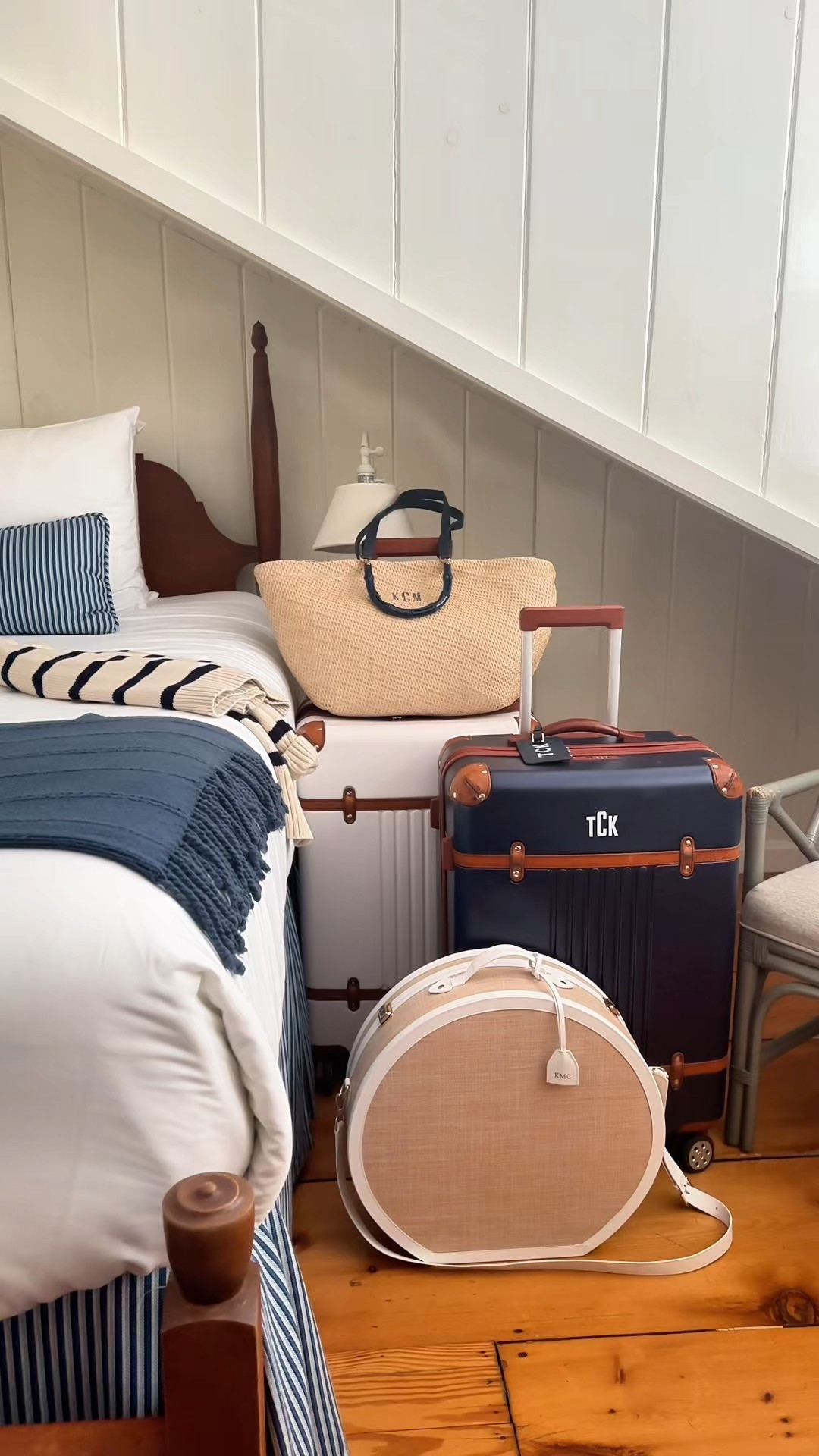 Hello from Nantucket 🌊 Always traveling in style with these Mark & Graham favorites. The best luggage for wheeling on and off the ferry to Nantucket. And the hat box is a must! Fits my large Peter Beaton hat and has a crossbody strap. Also, when we stay for a longer vacation the expandable luggage is a must—because I will come back with more than I brought because shopping 🤣.

#LTKItBag #LTKOver40 #LTKTravel