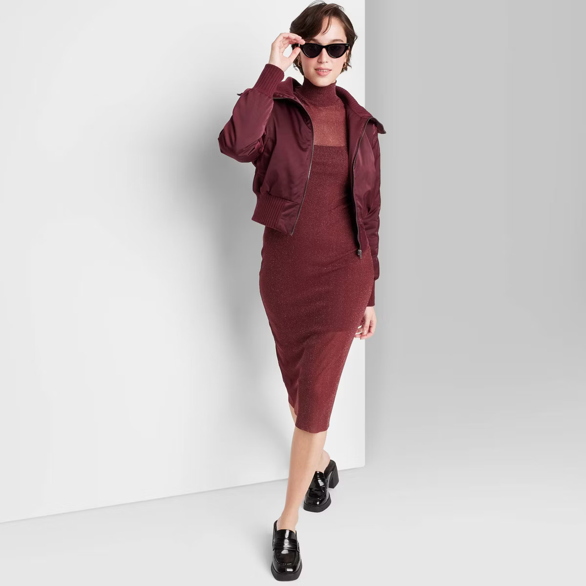 Women's Satin Bomber Jacket - Wild Fable™ | Target