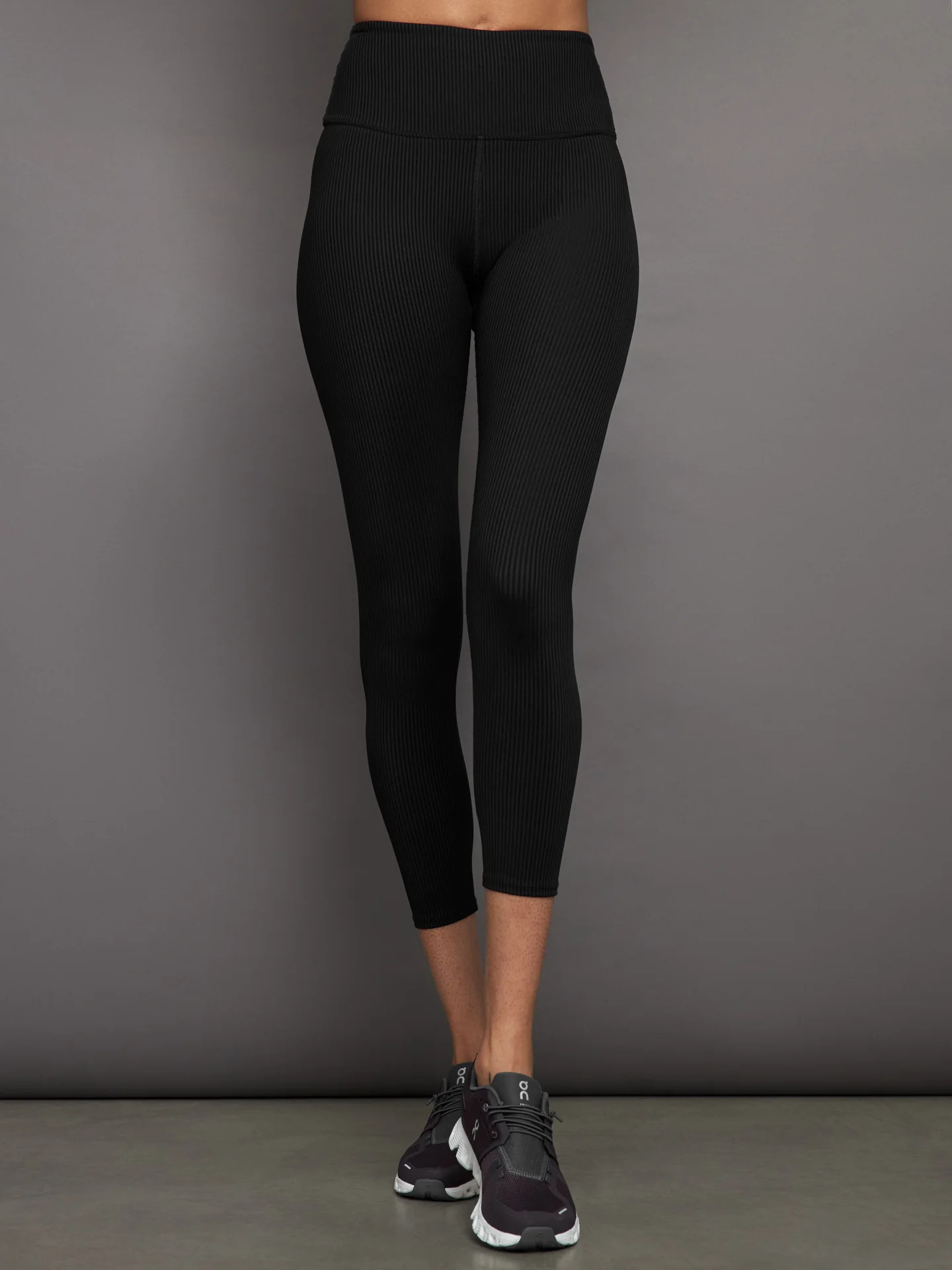 Ribbed 7/8 Legging - Black | Carbon38