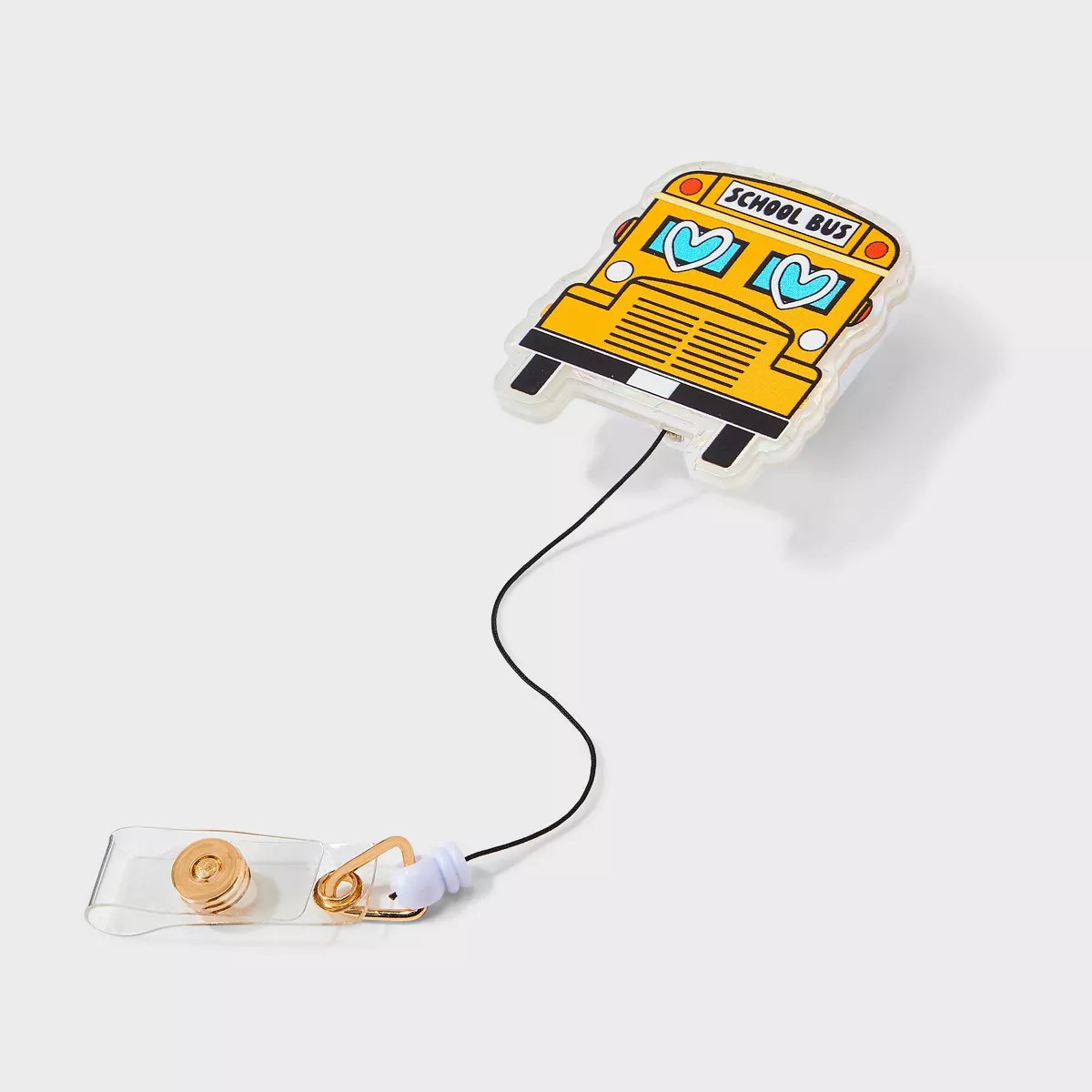 Teacher School Bus Badge Reel - Multicolor | Target