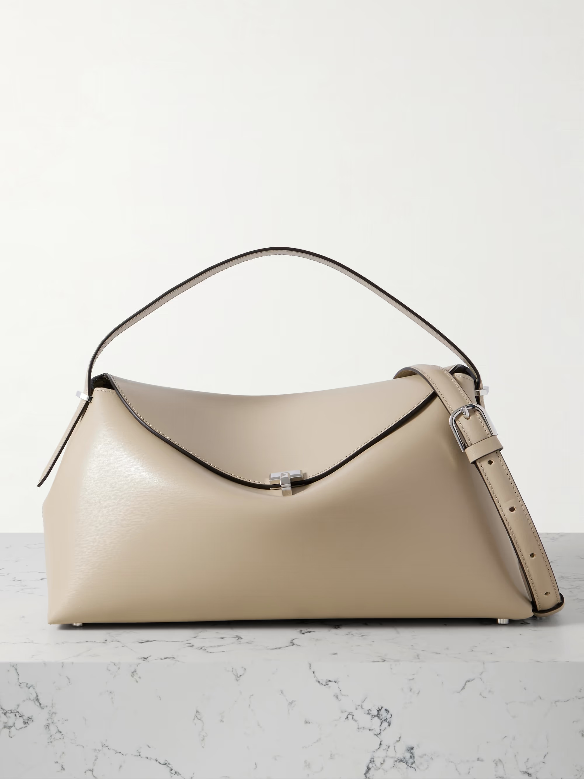 T-Lock leather shoulder bag | NET-A-PORTER (US)