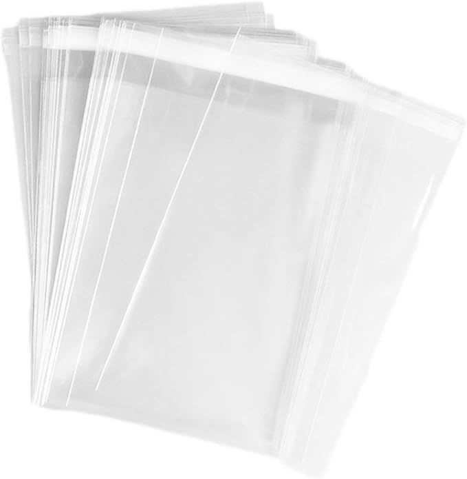 AIRSUNNY 200 Pcs 6x9 Clear Resealable Cello/Cellophane Bags Good for Bakery, Candle, Soap, Cookie... | Amazon (US)