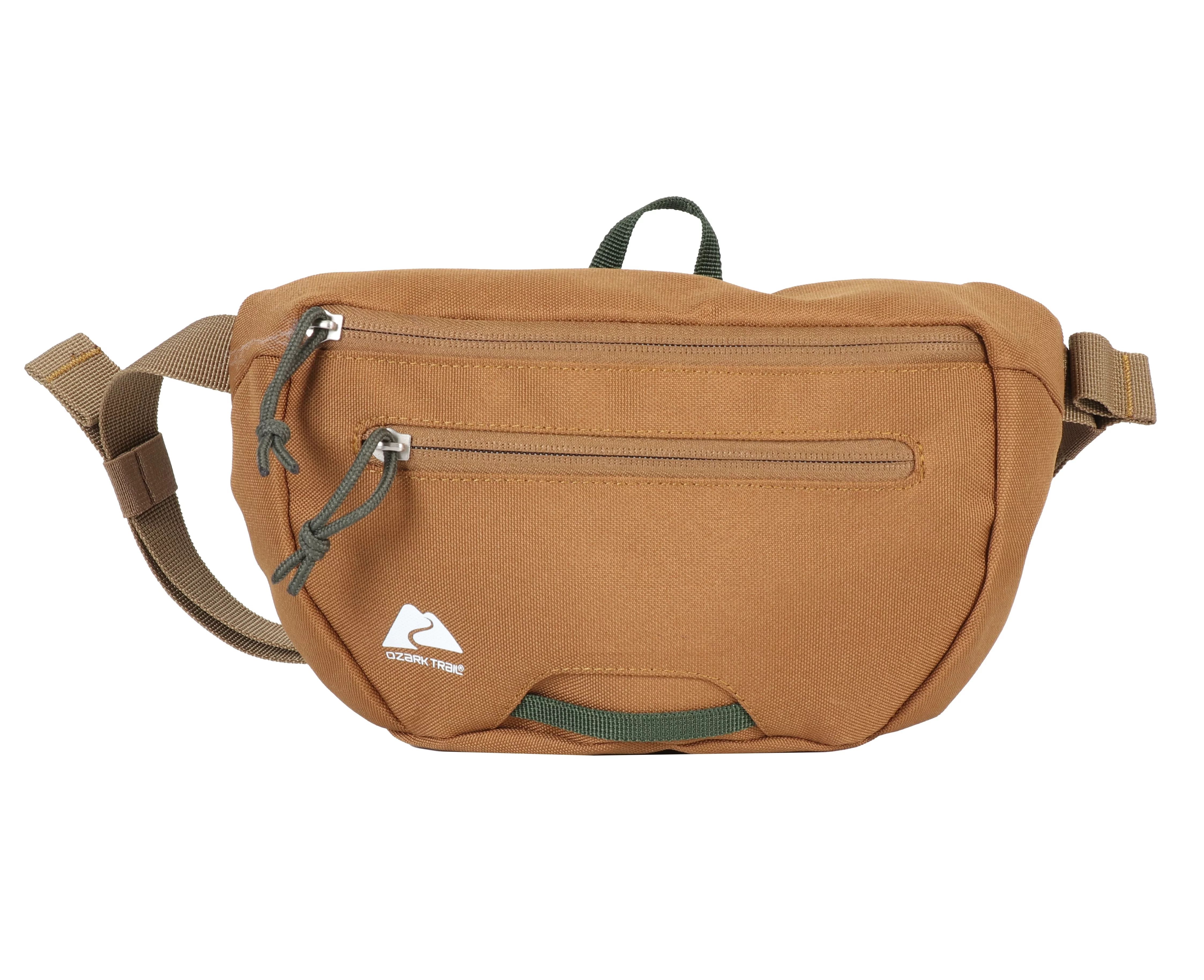 Ozark Trail Fanny Pack, Recycled Polyester, Unisex, Brown | Walmart (US)