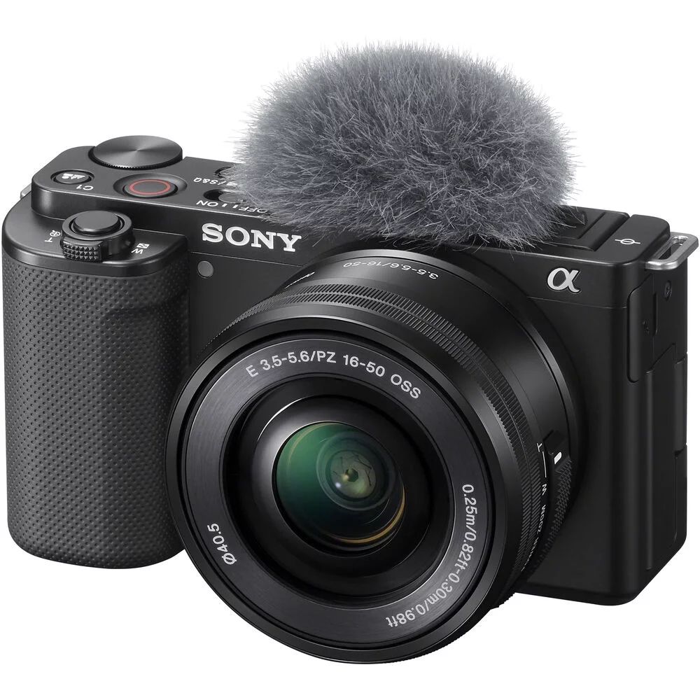 Sony ZV-E10 - New Mirrorless Camera with 16-50mm Lens, Bulit-in-WiFi - Black | Walmart (US)