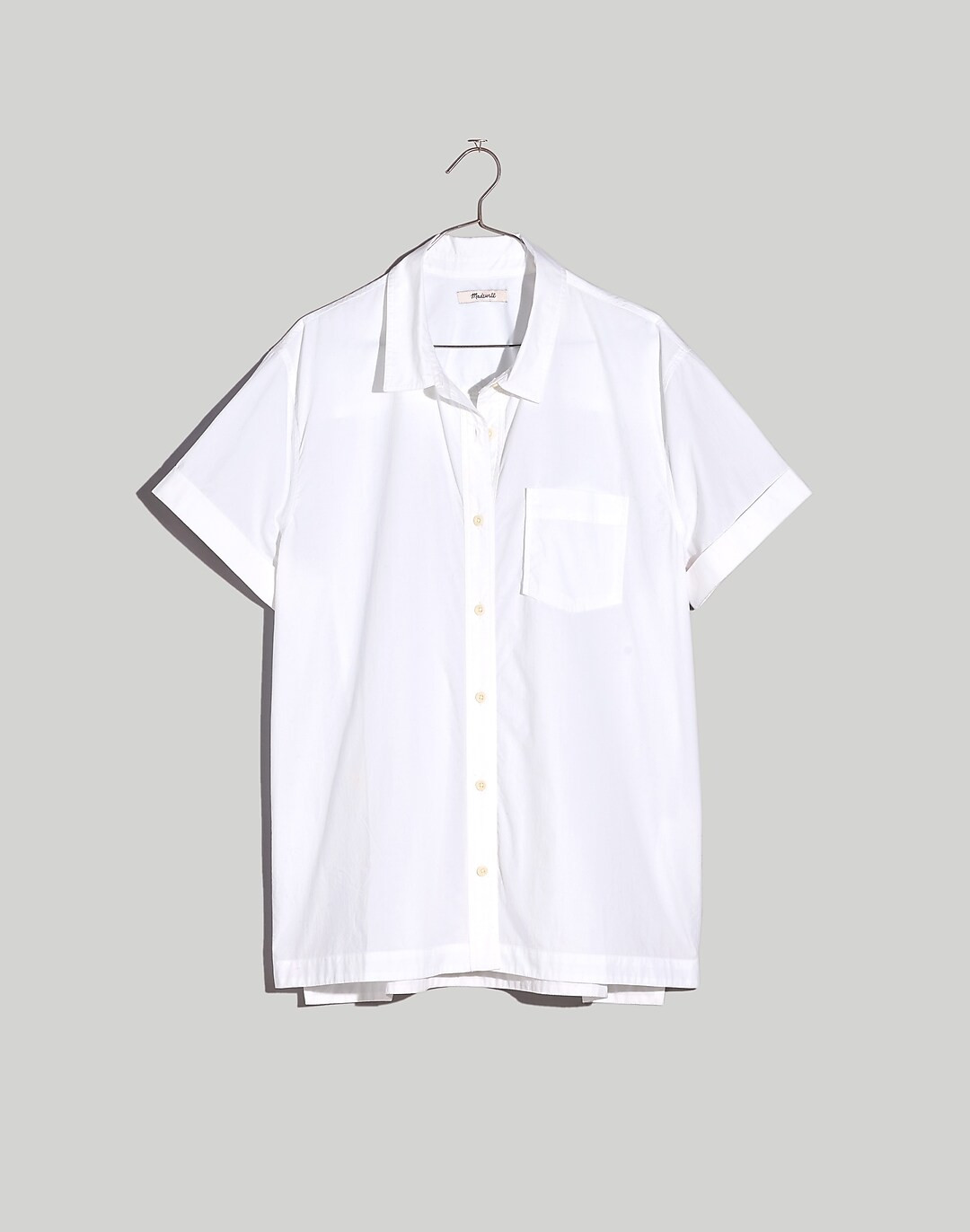 Signature Poplin Short-Sleeve Button-Down Shirt | Madewell