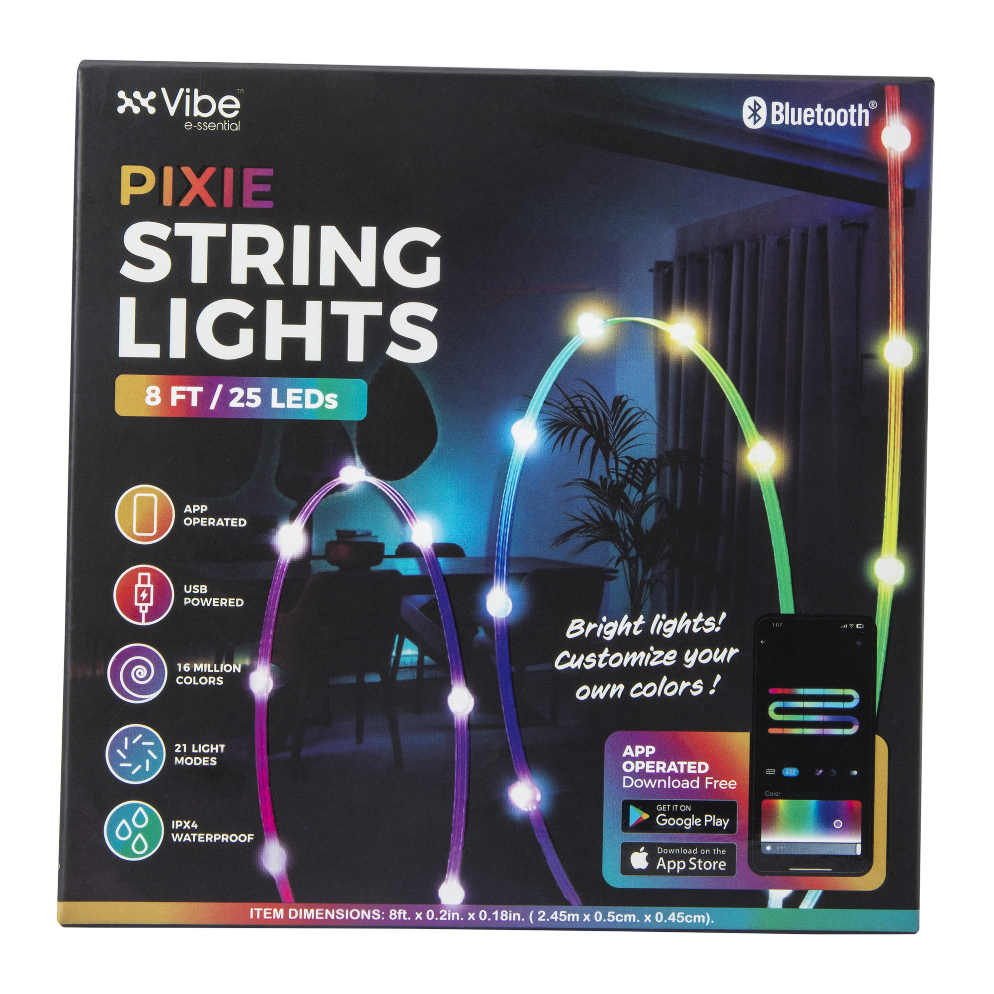 pixie string lights 8ft | Five Below