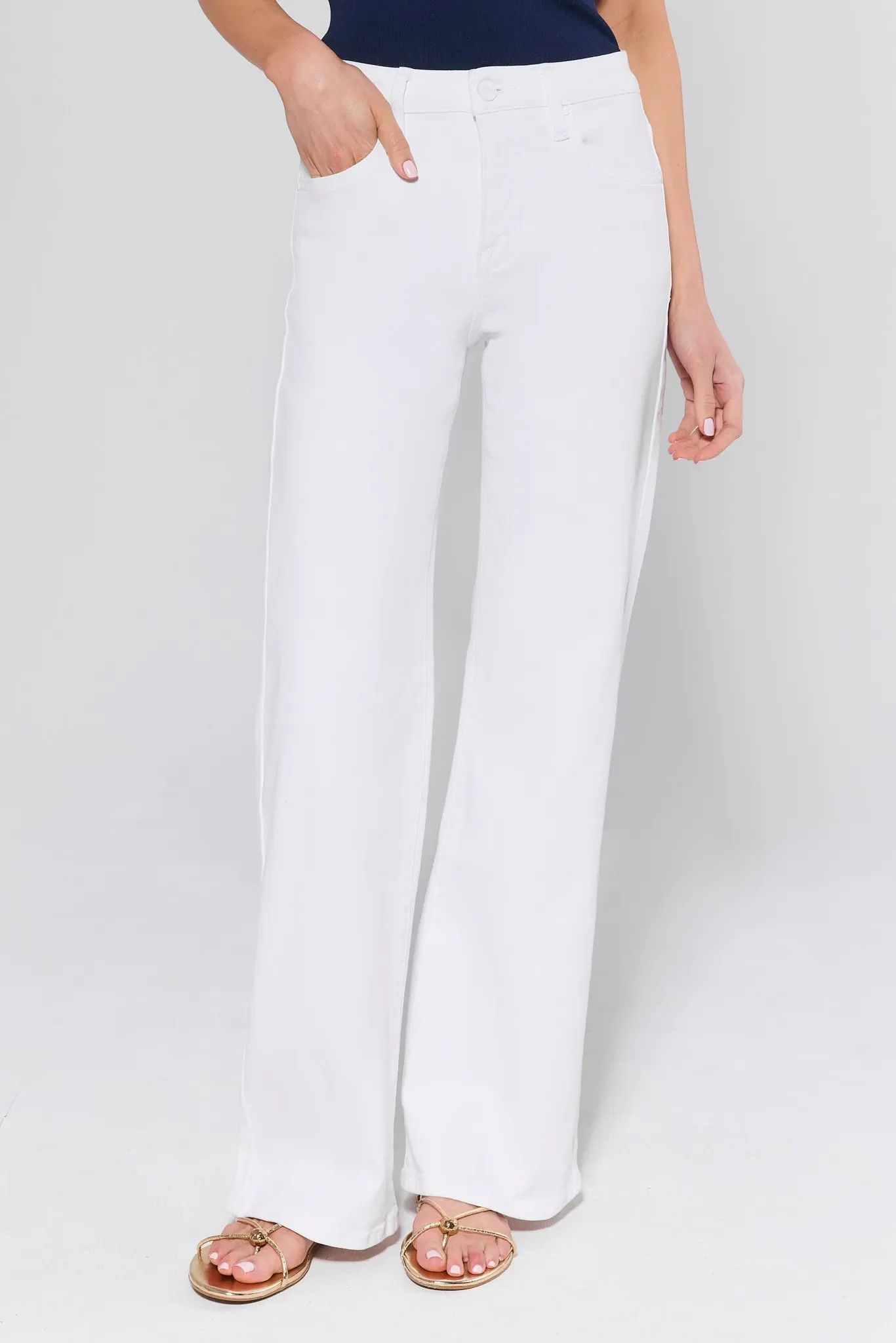 Dottie White Straight Leg Jeans | Avara