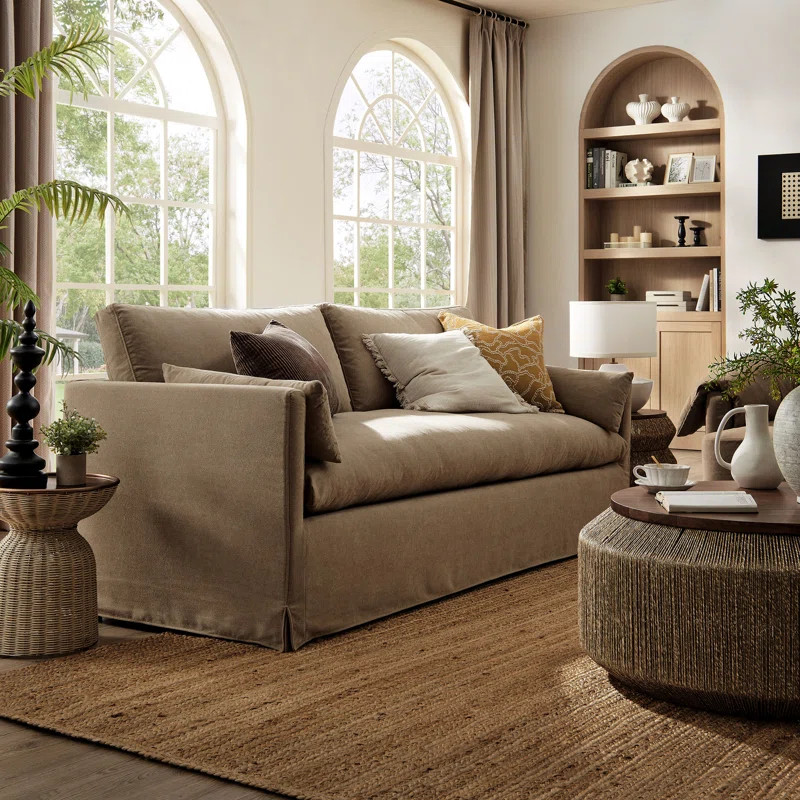 Wellfleet 85" Slipcovered Fabric Sofa | Wayfair North America