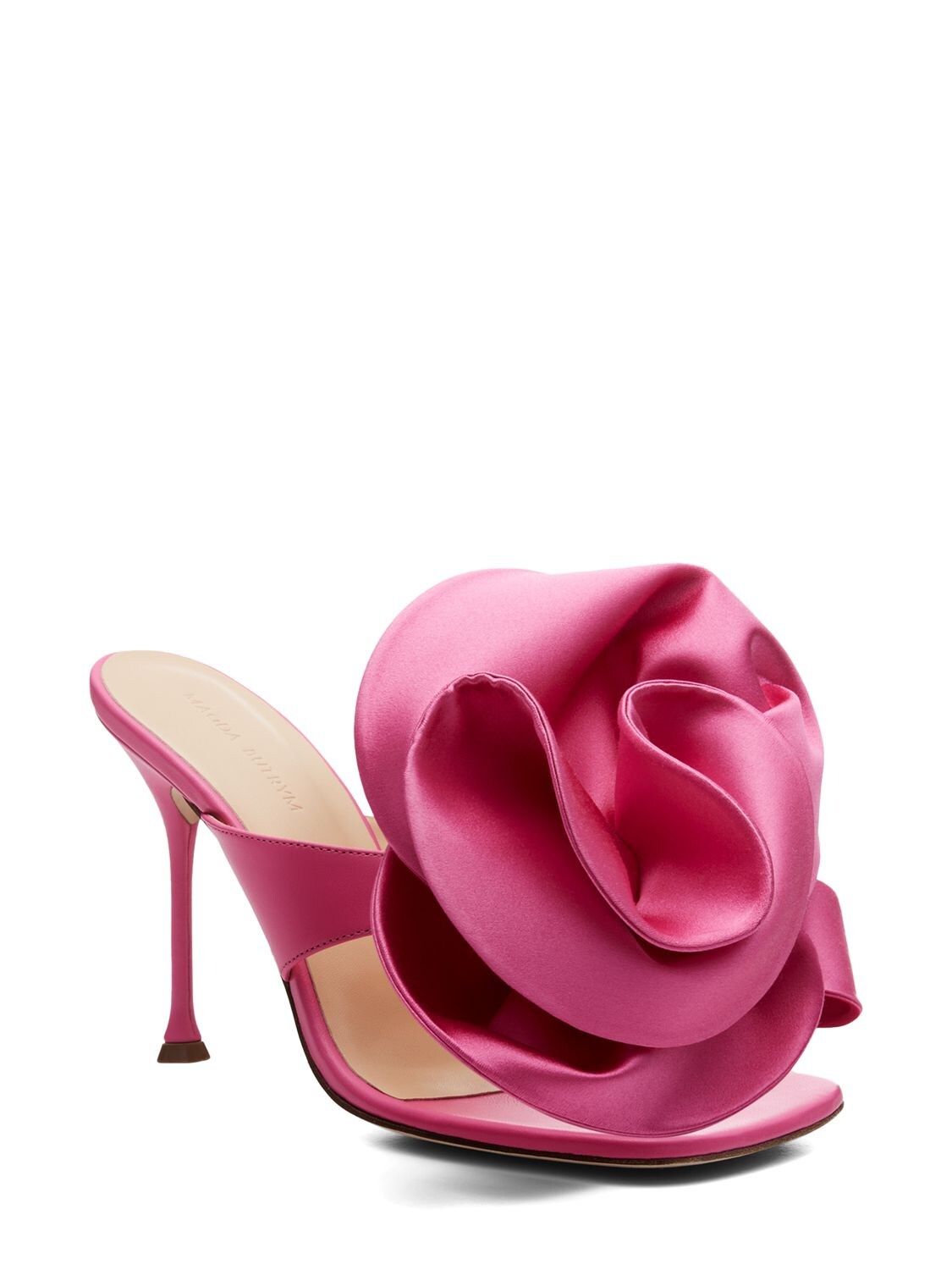 Magda Butrym - 100mm flower leather sandals - Pink | Luisaviaroma | Luisaviaroma