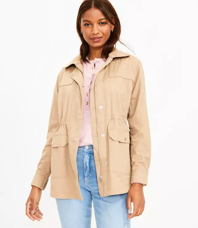 Petite Cinched Field Jacket | LOFT
