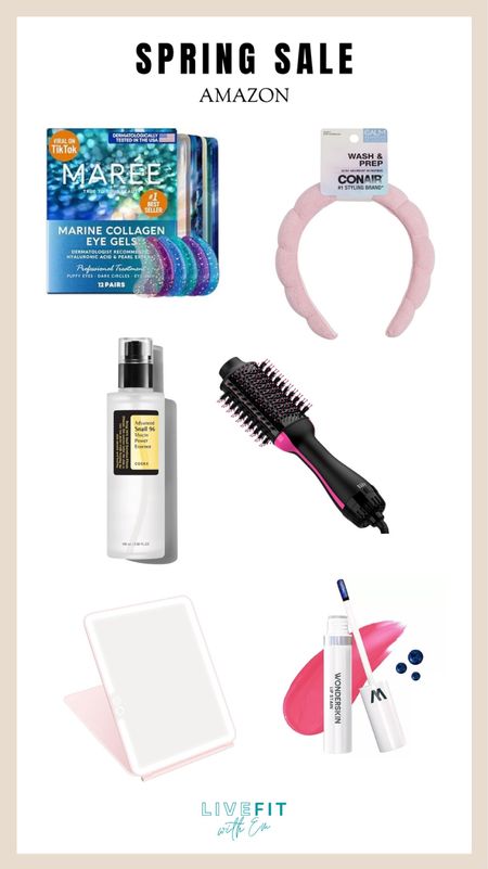Freshen up your beauty routine with these Spring Sale picks from Amazon! 💐 Indulge in some self-care with viral Marine Collagen Eye Gels, a must-have Snail Mucin Essence for that dewy glow, and a game-changing blowout brush for salon-worthy hair at home. Plus, don’t forget the essentials like a chic headband to keep everything in place while you pamper. #AmazonBeauty #BeautyFinds #SpringBeauty #SkincareRoutine #HaircareEssentials #SelfCare #BeautySale 

#LTKsalealert #LTKfindsunder50 #LTKbeauty
