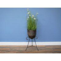 Large Planter & Stand Industrial Cast Iron A Plant Pot Wine Champagne Cooler Bucket Home Decor | Etsy (UK)