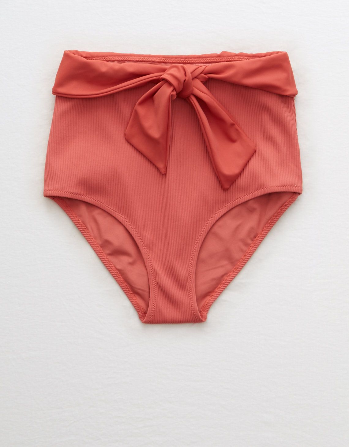 Aerie Ribbed High Waisted Bikini Bottom, Harvest | American Eagle Outfitters (US & CA)