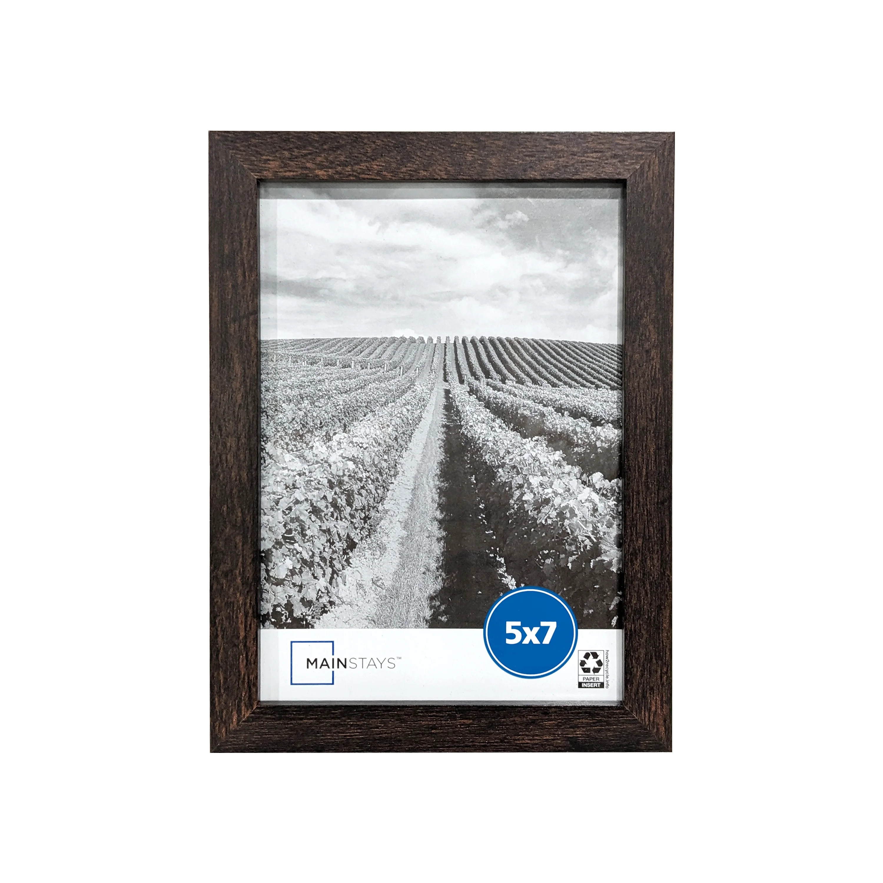 Mainstays 5x7 Linear Gallery Wall Picture Frame, Brown | Walmart (US)