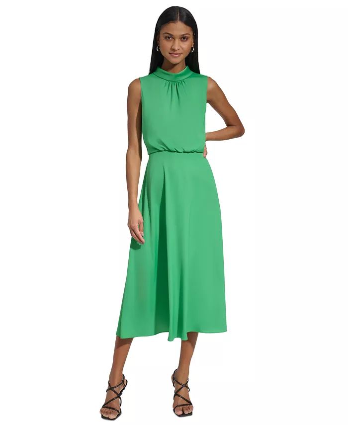 KARL LAGERFELD PARIS Women's Sleeveless Midi Dress - Macy's | Macy's