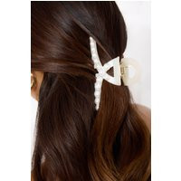 Luxe Pearl Claw Clip Nude | Hello Molly (US)