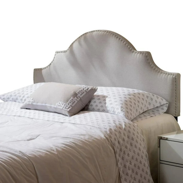 Nora Upholstered Headboard with Nailhead Trim - Walmart.com | Walmart (US)