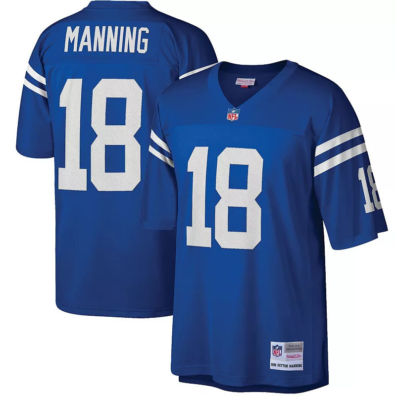 Men's Mitchell & Ness Peyton Manning Royal Indianapolis Colts Big & Tall 1998 Retired Player Replica Jersey, Size: 3XB, Blue | Kohl's