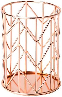 U Brands Pencil Cup, Wire Metal, Copper/Rose Gold - 857U06-24 | Amazon (US)