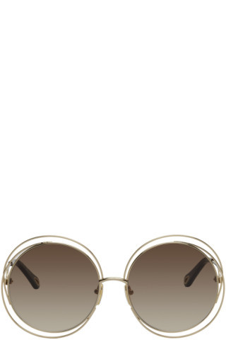 Gold Carlina Sunglasses | SSENSE