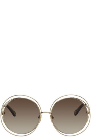 Gold Carlina Sunglasses | SSENSE