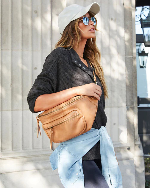 Street Sling Pebbled Belt Bag - Camel | VICI
