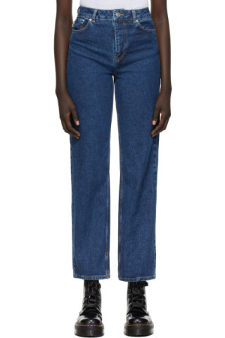 Indigo Comfort Loose Stretch Jeans | SSENSE