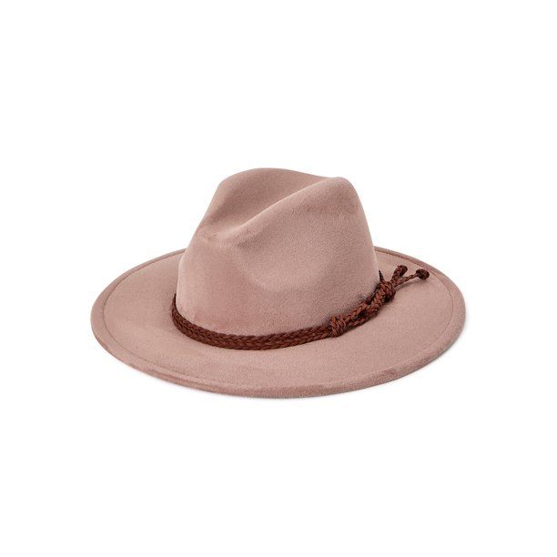 Time and Tru Women’s Suede Fedora with Knot Trim | Walmart (US)