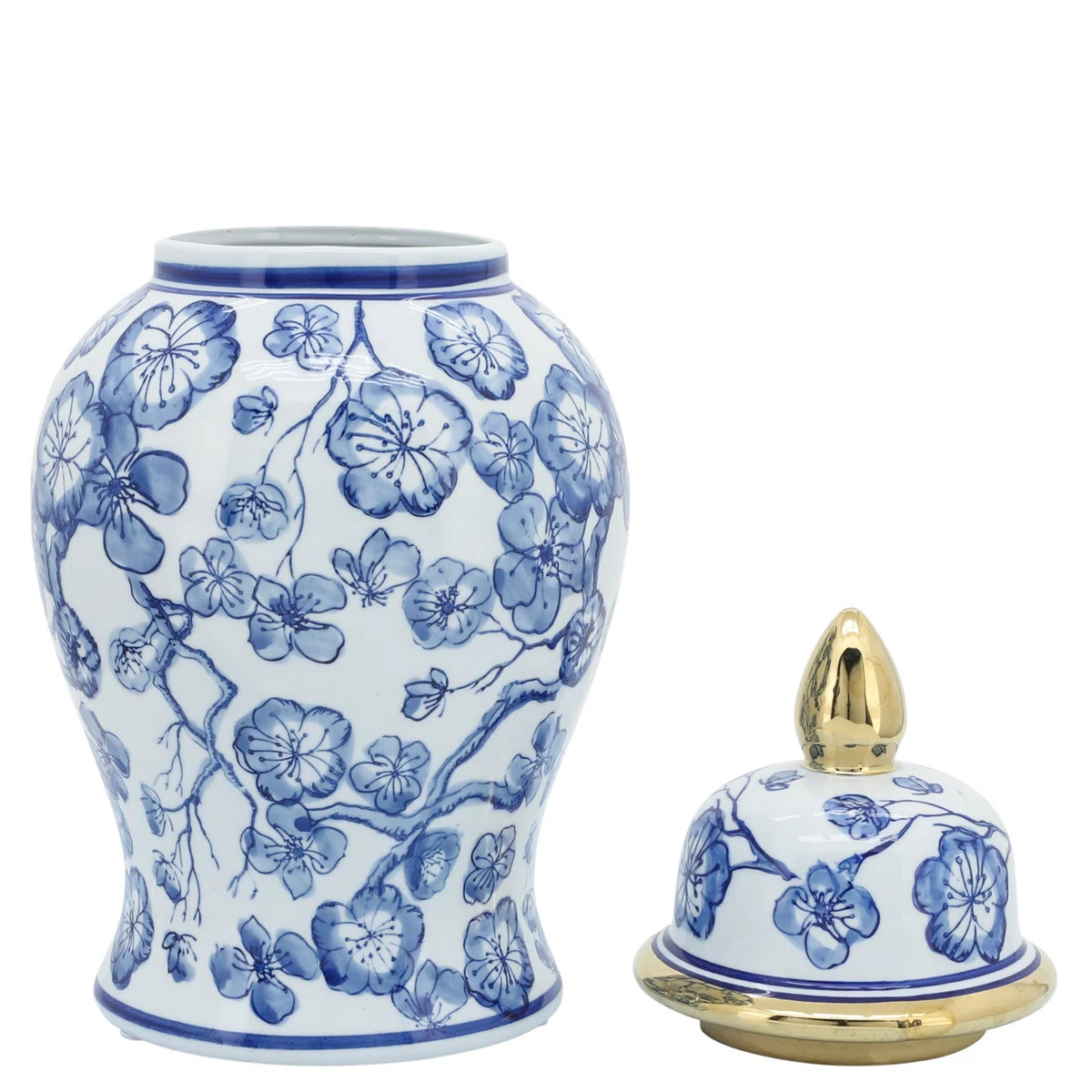 Classic Tall Ceramic Jar with Lid for Table Display - Decorative Accent Piece Jars as Elegant and... | Wayfair North America