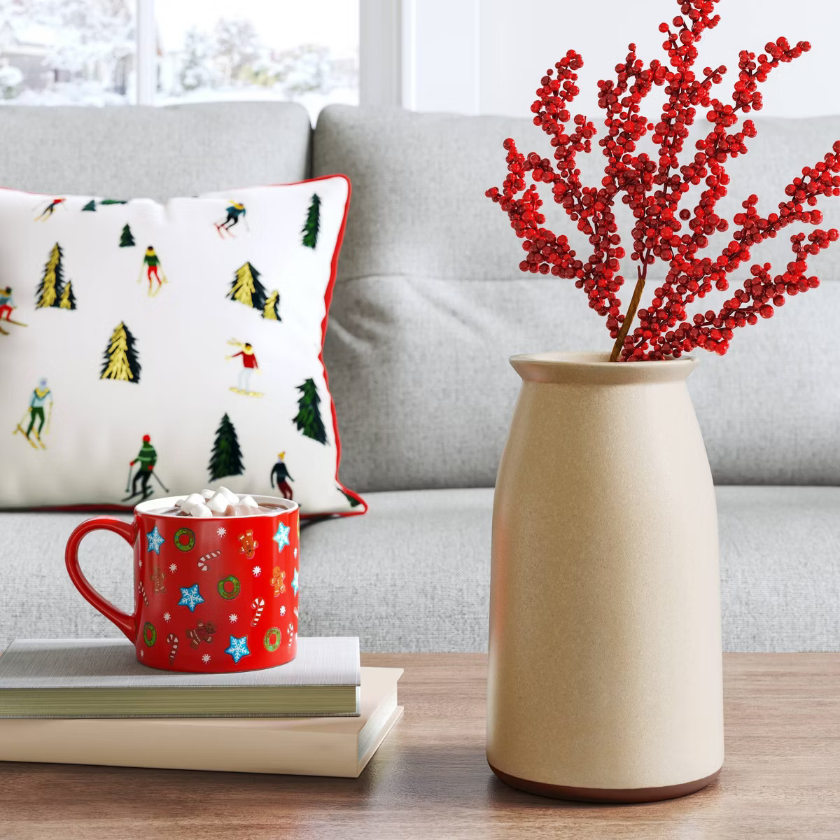 17" Red Cluster Berries Christmas Artificial Stem - Wondershop™ | Target