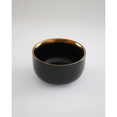 The Luxury Collection" Black Bowl With Gold Trim - Small 4.5 | Wayfair North America