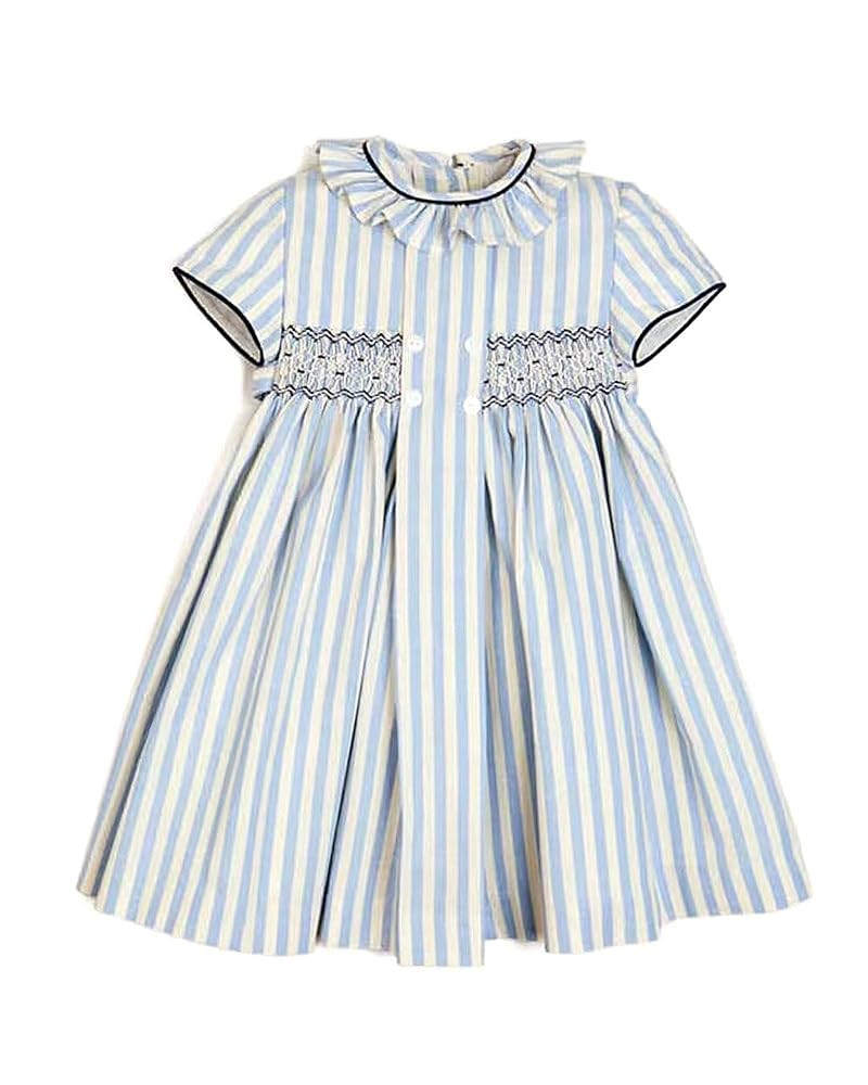 Baby Girls Long Sleeve Smocking Clothing Toddler Fall Floral Smocked Dress Vintage Dresses for Ch... | Amazon (US)