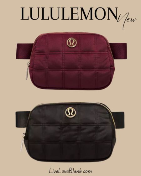 New lululemon belt bags…quilted velour 
Holiday gift guide
#ltku

#LTKHoliday #LTKSeasonal #LTKGiftGuide