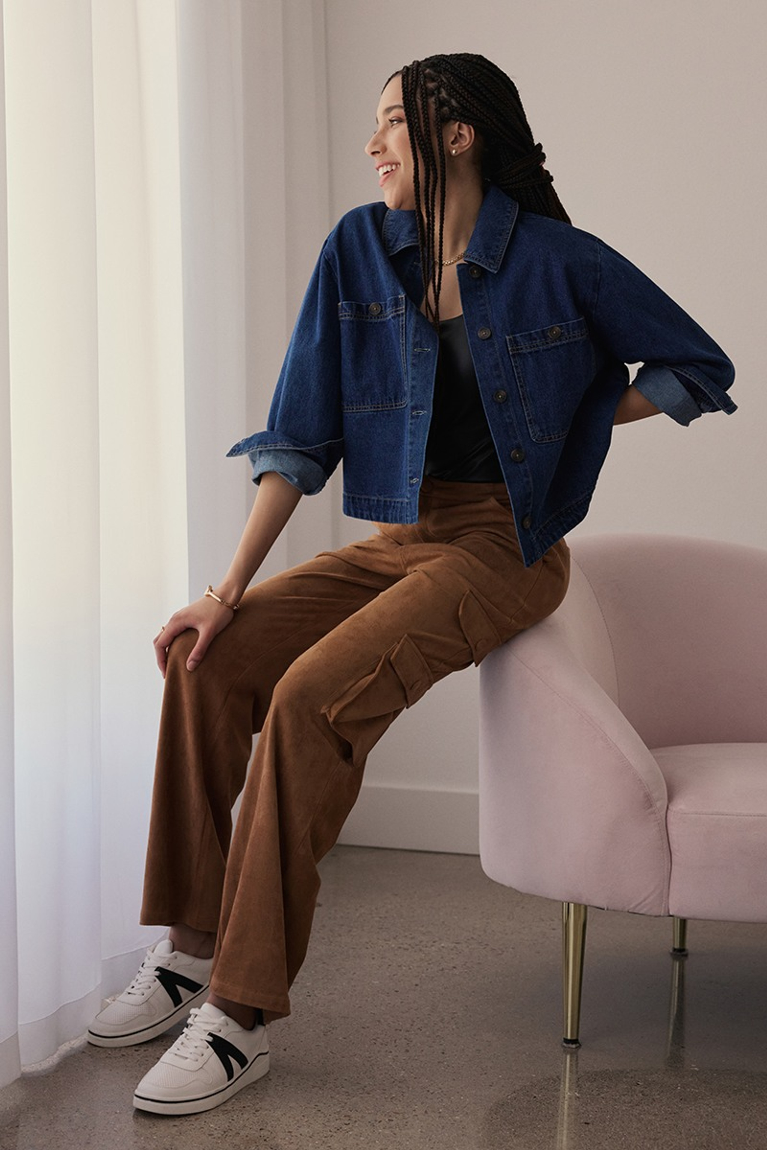 Melissa Faux Suede Cargo Pants | Francesca's