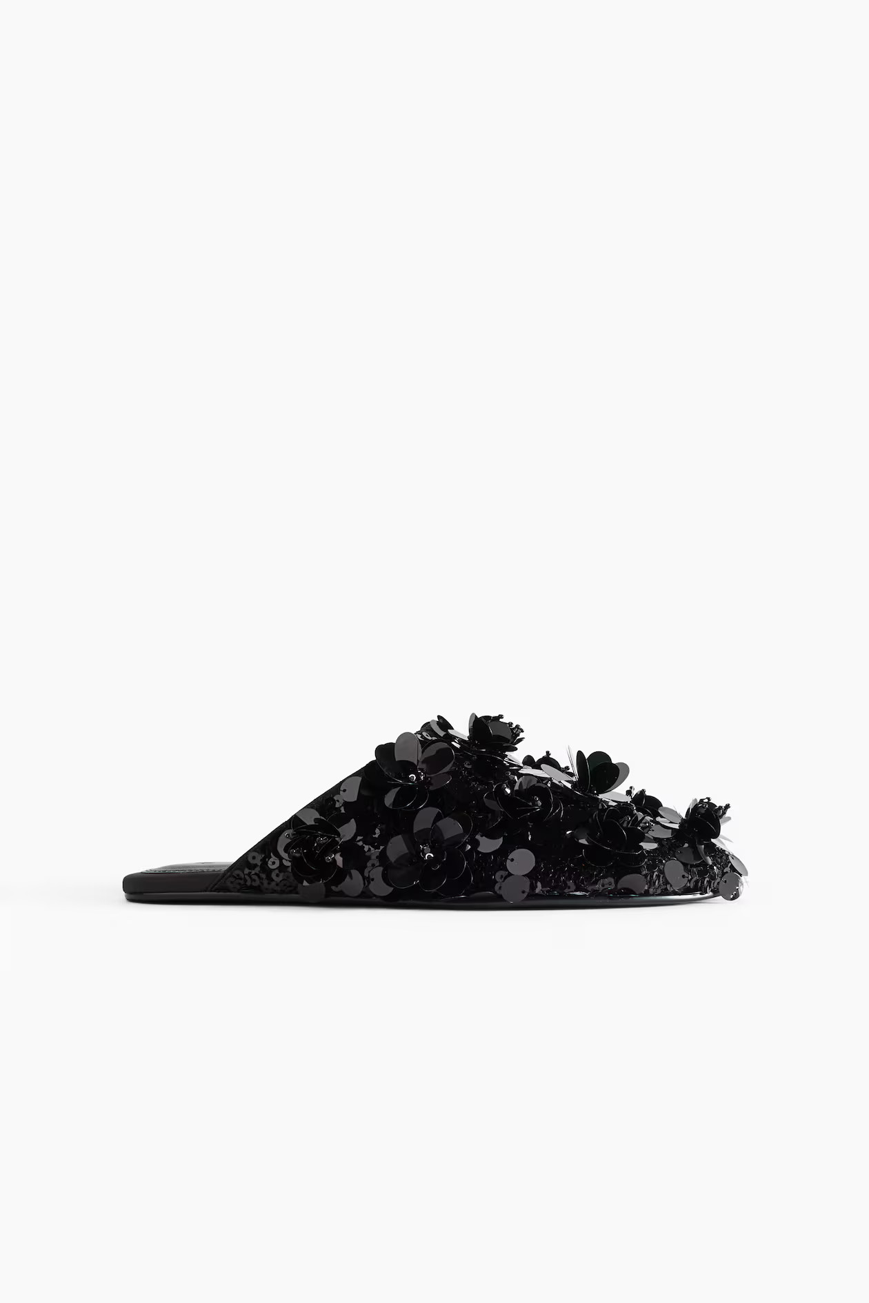 Sequined Slippers - Black - Ladies | H&M US | H&M (US + CA)