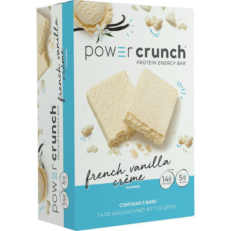 Power Crunch Wafer 14g Protein Energy Bar - French Vanilla Cream - 5pk | Target