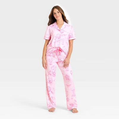 Wicked x Katie Kime Women's Graphic Pajama Set - Pink XXL | Target