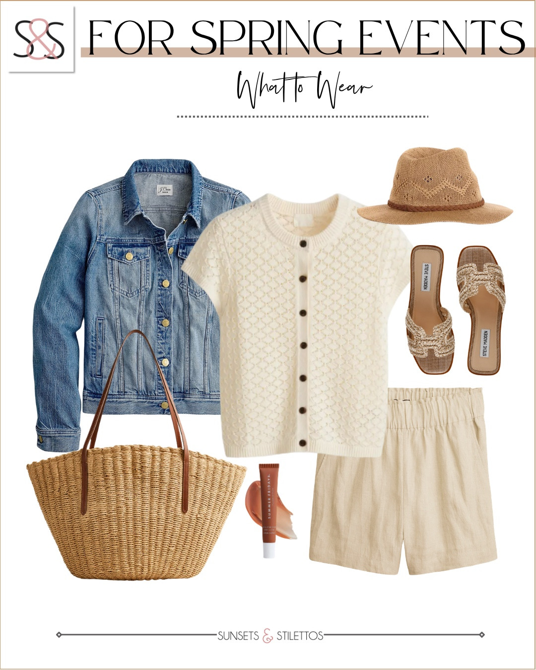 I'm obsessing over this neutral spring outfit because it works for literally everything on my calendar.

spring outfit ideas, neutral spring clothes, casual spring fashion, spring event outfit, denim jacket outfit, button front cardigan, woven sandals, straw hat outfit, casual chic style, spring wardrobe essentials, neutral color palette, versatile spring pieces, comfortable spring outfit, effortless spring look

#LTKOver40 #LTKTravel #LTKSeasonal