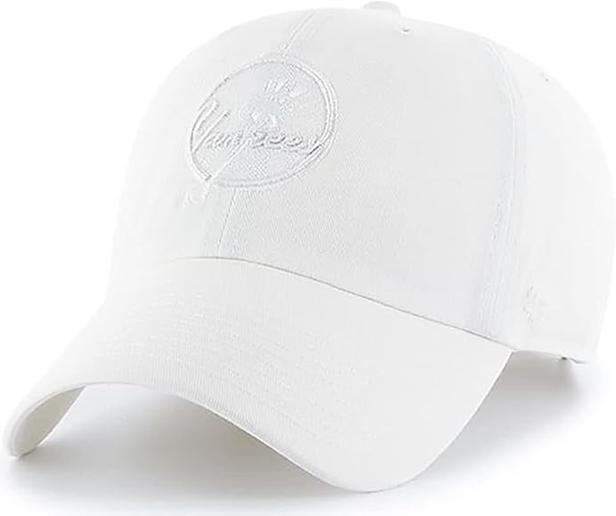 New York Yankees White Cooperstown Clean Up Adjustable Hat, Adult One Size Fits All | Amazon (US)