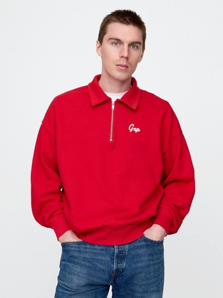 Gap Logo Polo Sweatshirt | Gap (US)