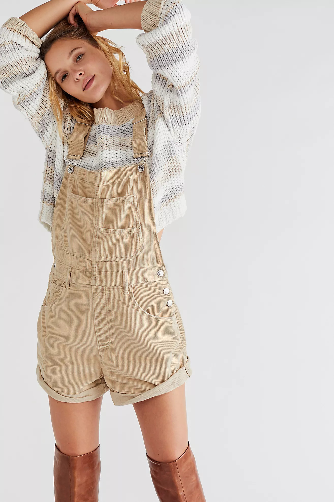 We The Free Ziggy Cord Shortalls | Free People (Global - UK&FR Excluded)