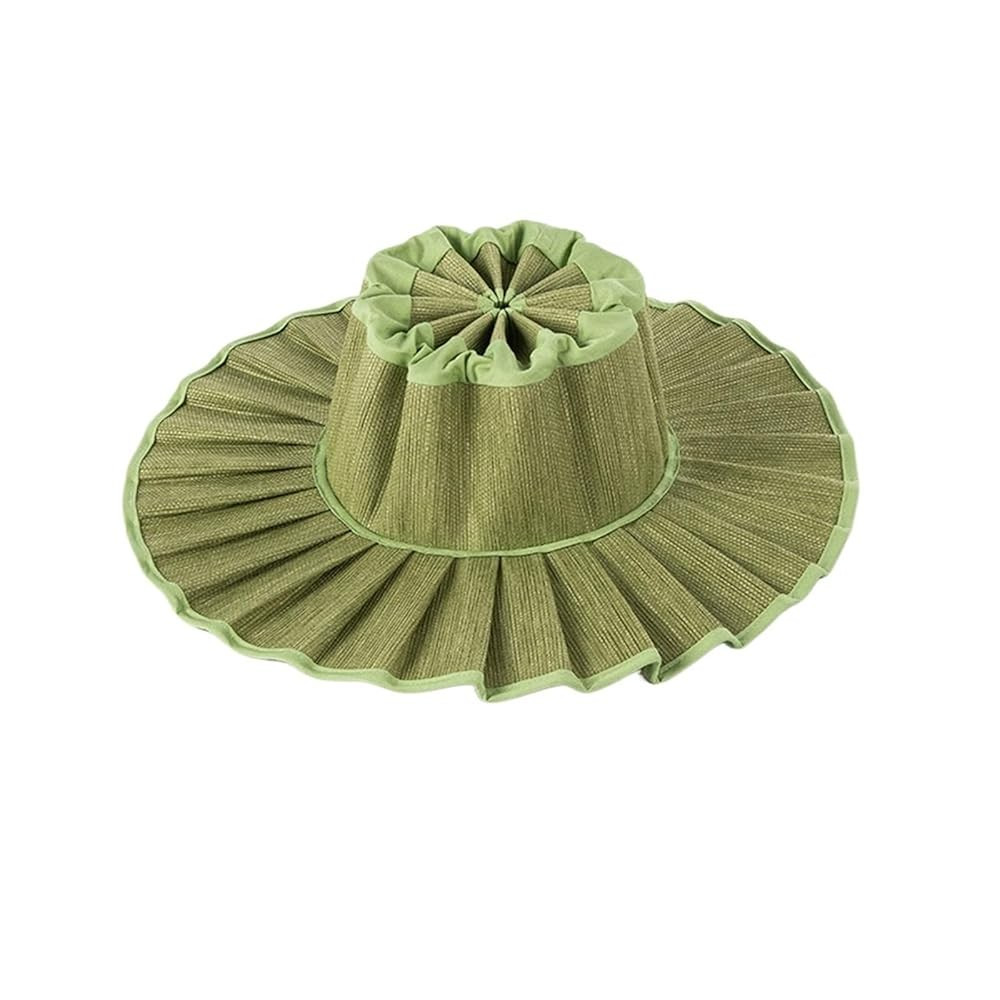 Women’s Summer Foldable Pleated Straw Sun Hat - Wide Brim Casual Beach Hat, Lightweight Waterpr... | Amazon (US)