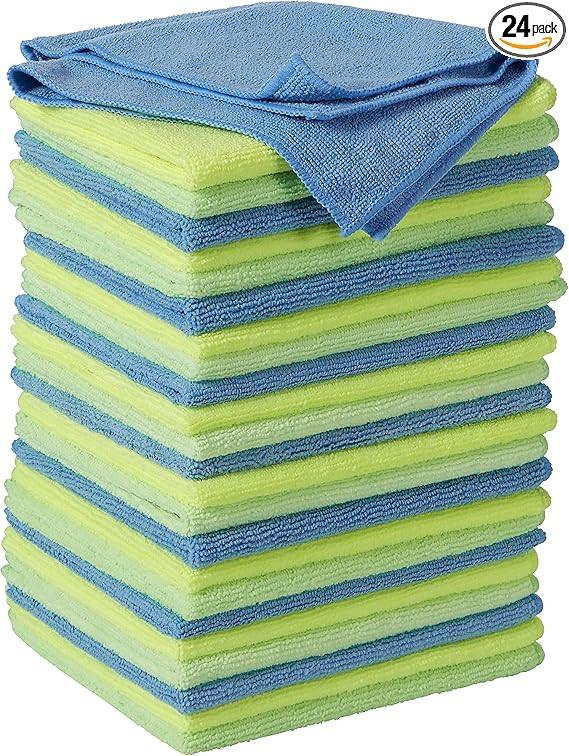 Zwipes 924 Microfiber Cleaning Cloths, 24 Pack | Amazon (US)